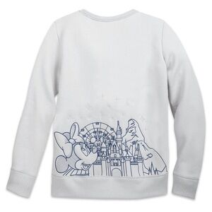 Disney Parks 2018 Walt Disney World Sweatshirt Women’s M Minnie Embroidered Gray